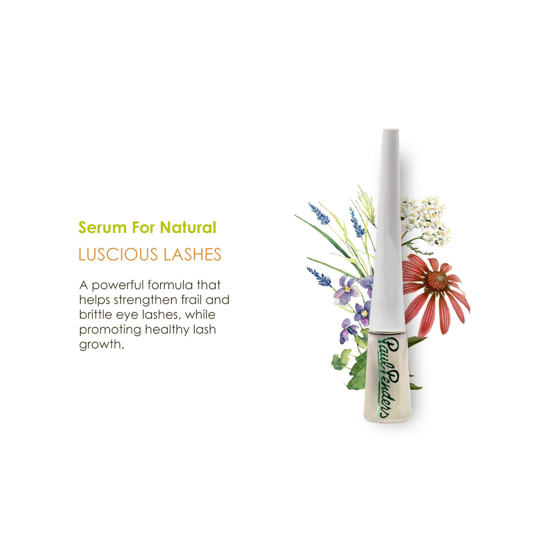 Paul Penders Growth Serum For Natural Luscious Lashes | Formula For Longer & Thicker Lashes 5ml